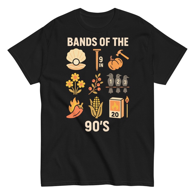 T-shirts: Lustige 90er Bands