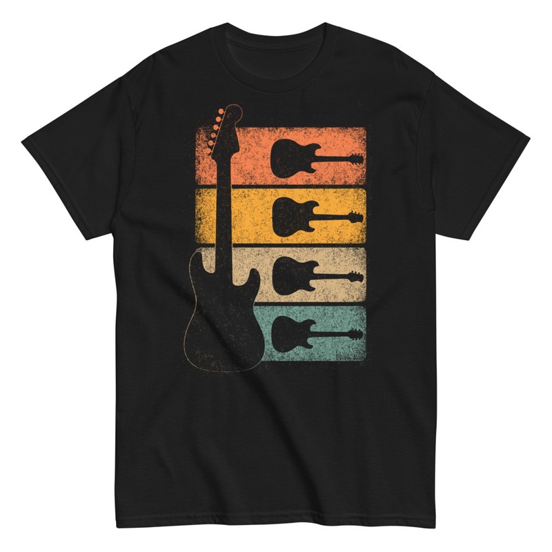 T-shirts: Retro E-Gitarren