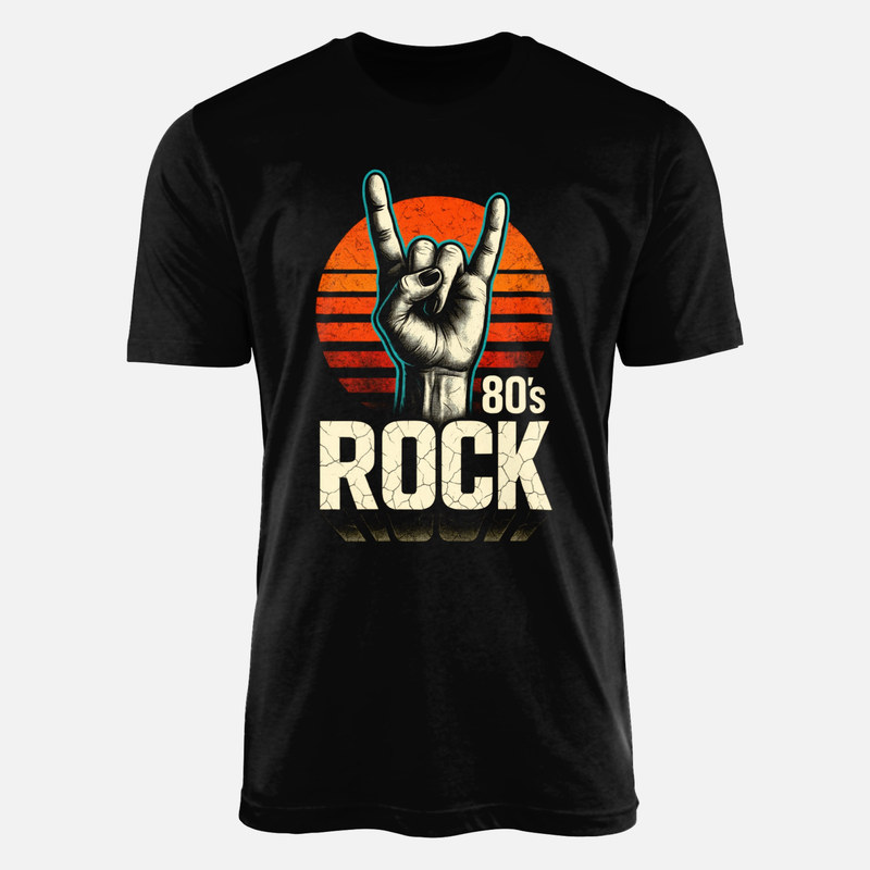 T-shirts: 80er Rock mit Pommesgabel