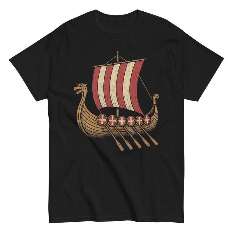 T-shirts: Wikingerschiff Nordische Krieger