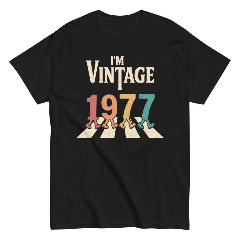 T-shirts: Vintage 1977 48. Geburtstag Abbey Road