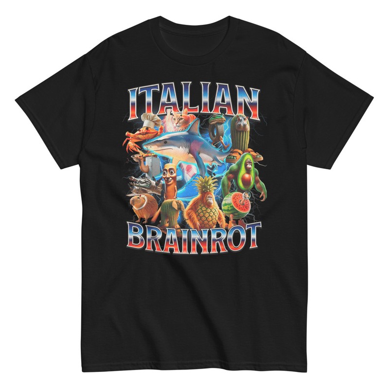 T-shirts: Italian Brainrot Lustige Tiere Meme