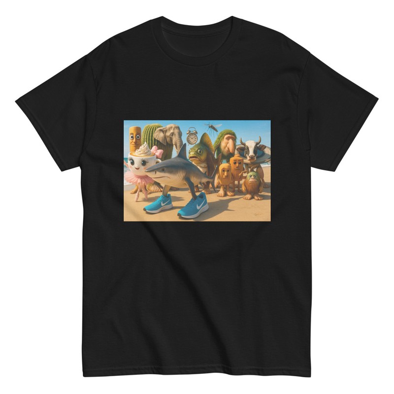 T-shirts: Italian Brainrot Figuren Strand