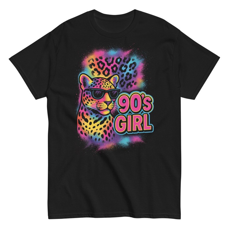 T-shirts: 90er Girl Wilde Haltung