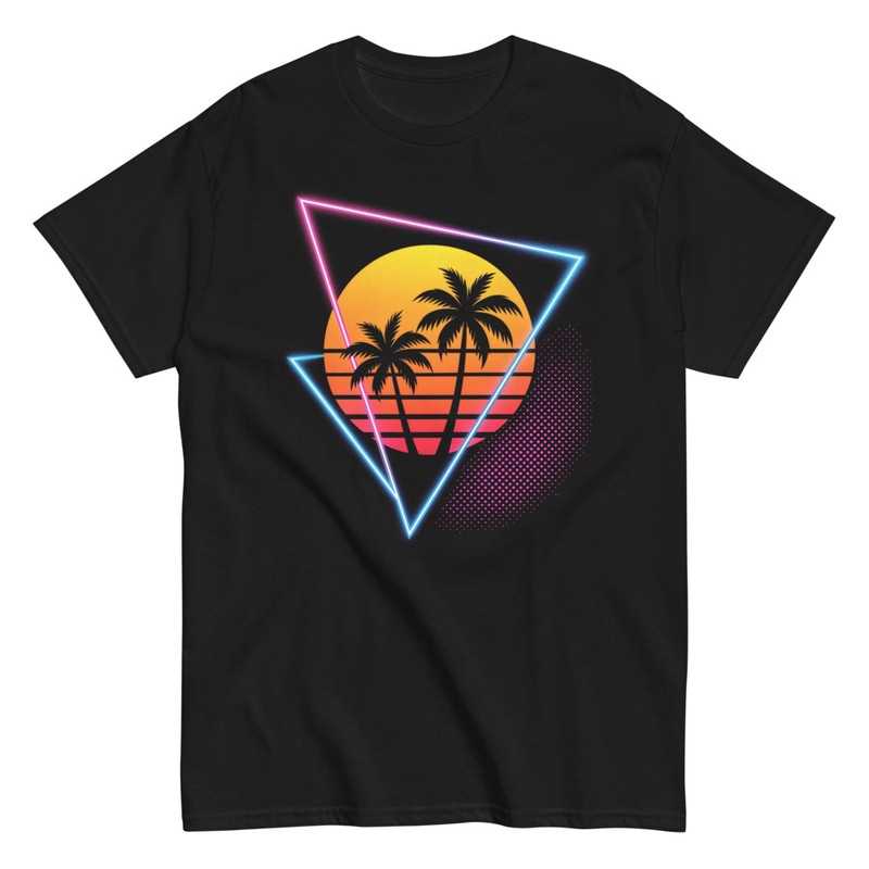 T-shirts: Neon-Sonnenuntergangs-Vibes