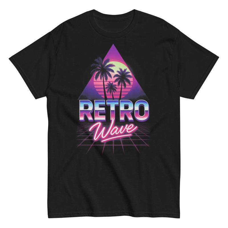 T-shirts: Retro Wave Sonnenuntergang Vaporwave
