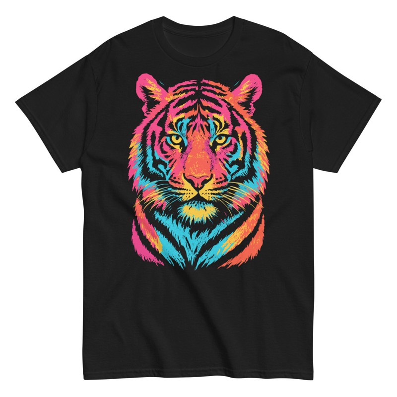 T-shirts: Wilder Zorn Tiger Neon