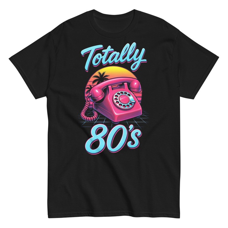 T-shirts: Total 80er Vintage-Telefon