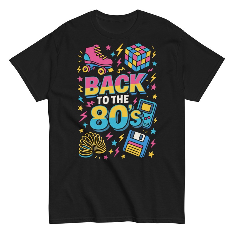 T-shirts: Back to the 80s Retro-Spiele