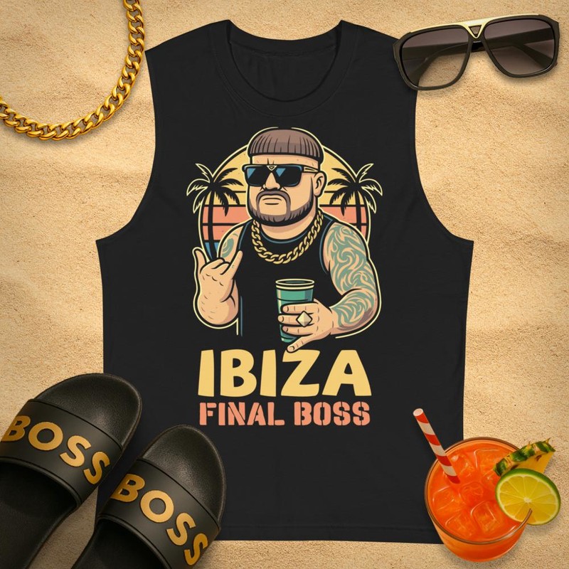 T-shirts: Ärmelloses T-Shirt Ibiza Final Boss