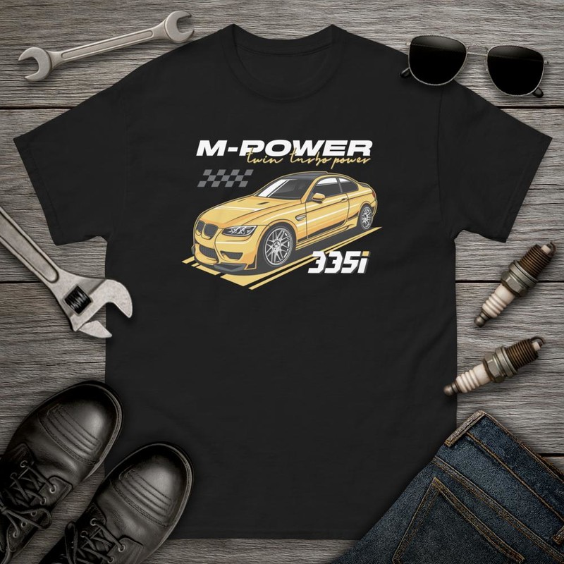 T-shirts: M-POWER Twin Turbo Power 335i