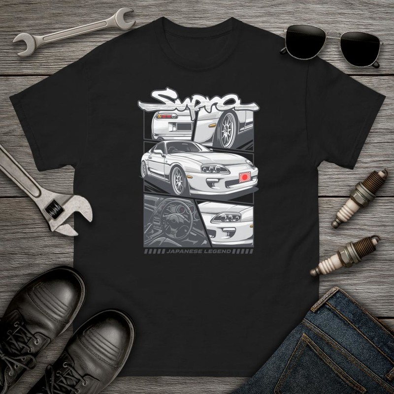 T-shirts: Toyota Supra JDM Drift Design