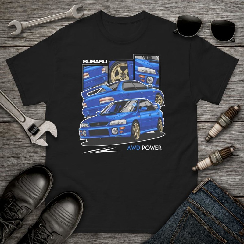 T-shirts: AWD Power Subaru Design