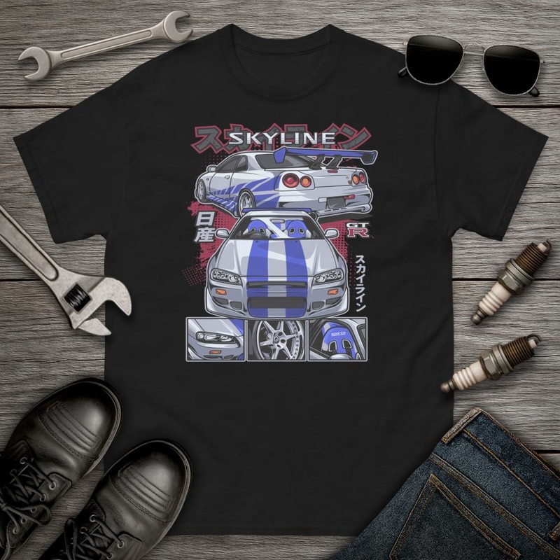 T-shirts: Nissan Skyline GT-R Fast and Furious