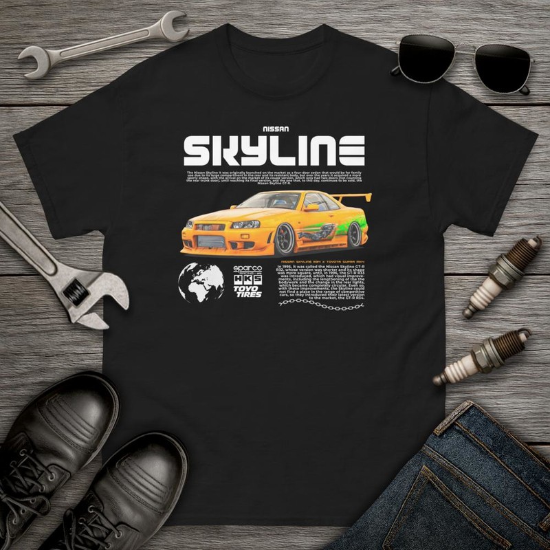 T-shirts: Nissan Skyline Fast and Furious Drift