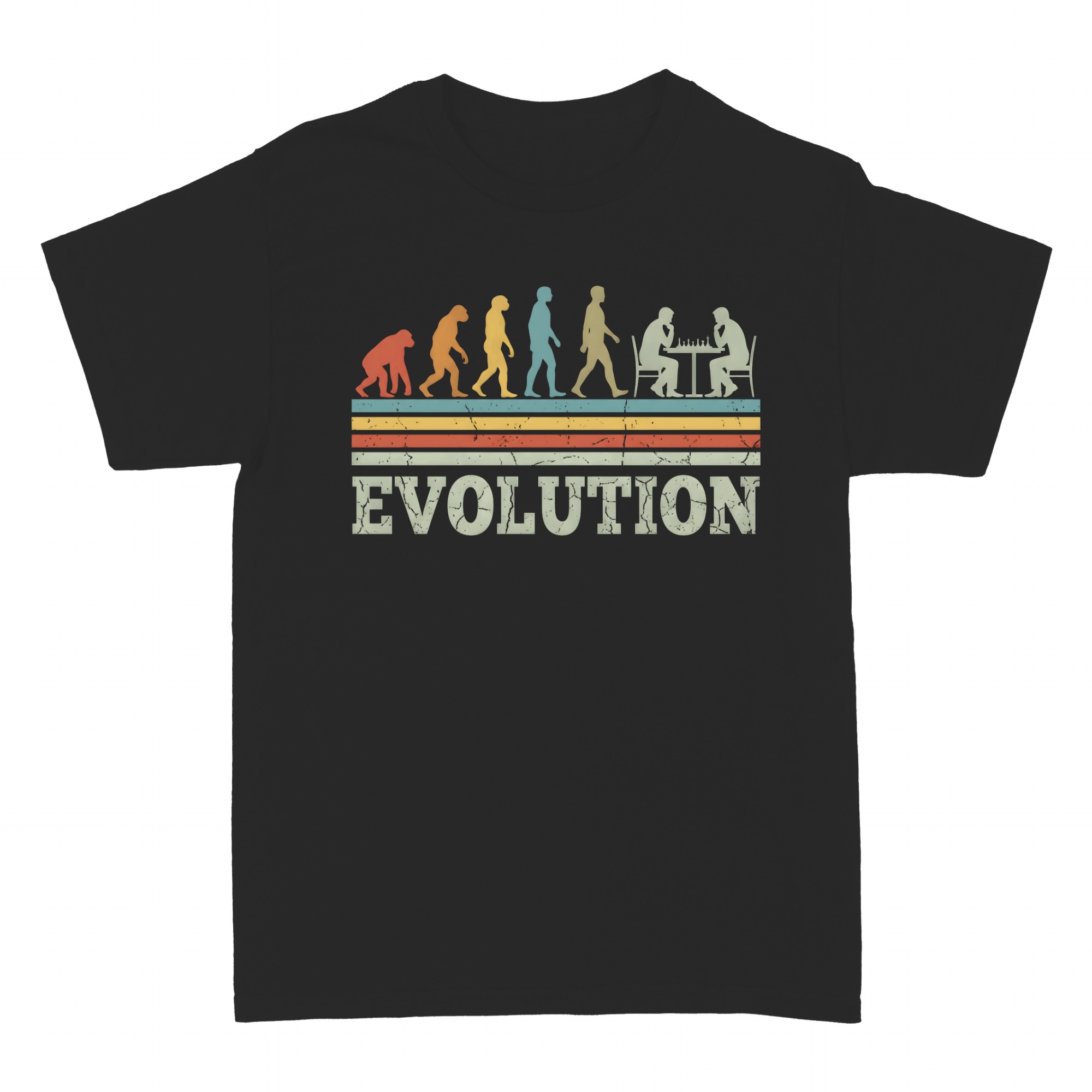 T-shirts: Schach Evolution Lustig