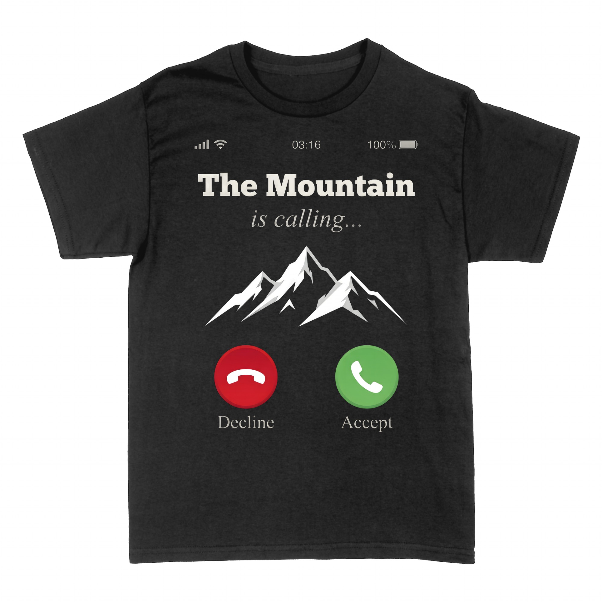 T-shirts: The Mountain is calling Wandern T-Shirt
