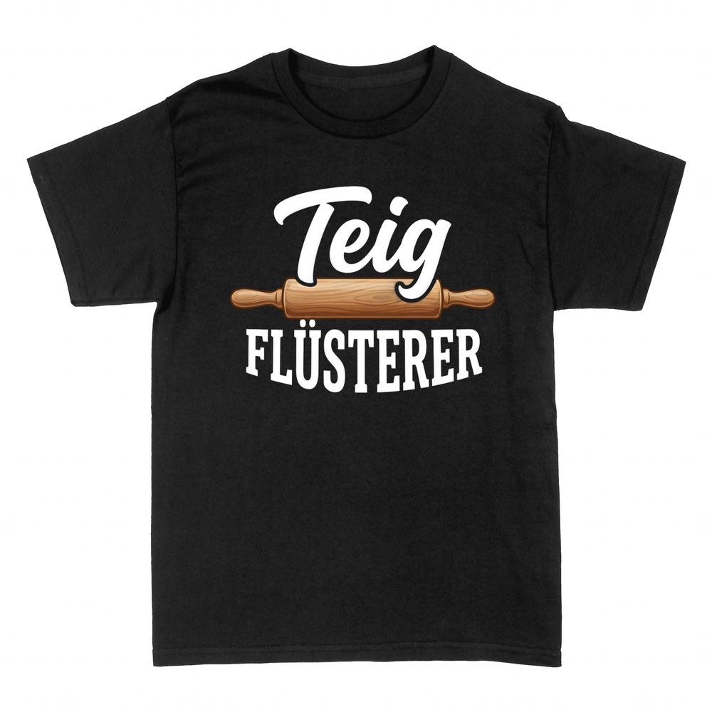 T-shirts: Teigfl&uuml;sterer mit Nudelholz