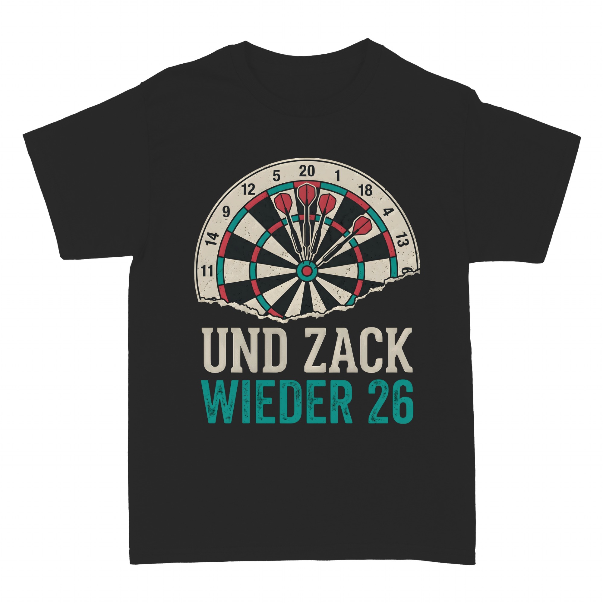 T-shirts: Mein Fr&uuml;hst&uuml;ck ist gesichert Dart Spruch