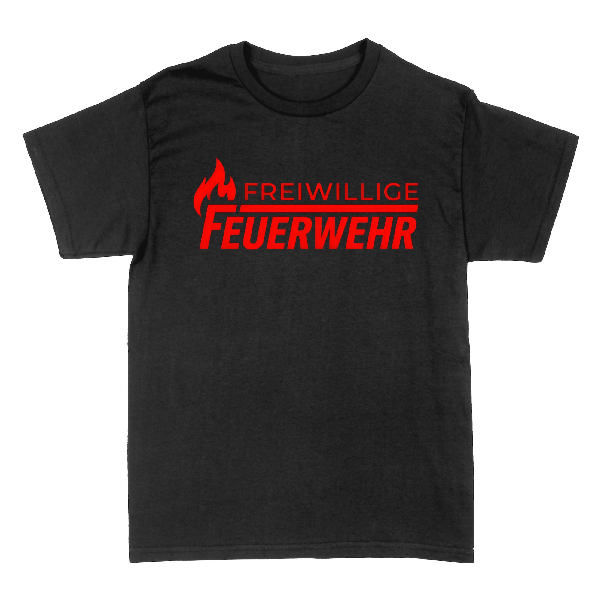 T-shirts: Freiwillige Feuerwehr mit Flammen-Symbol
