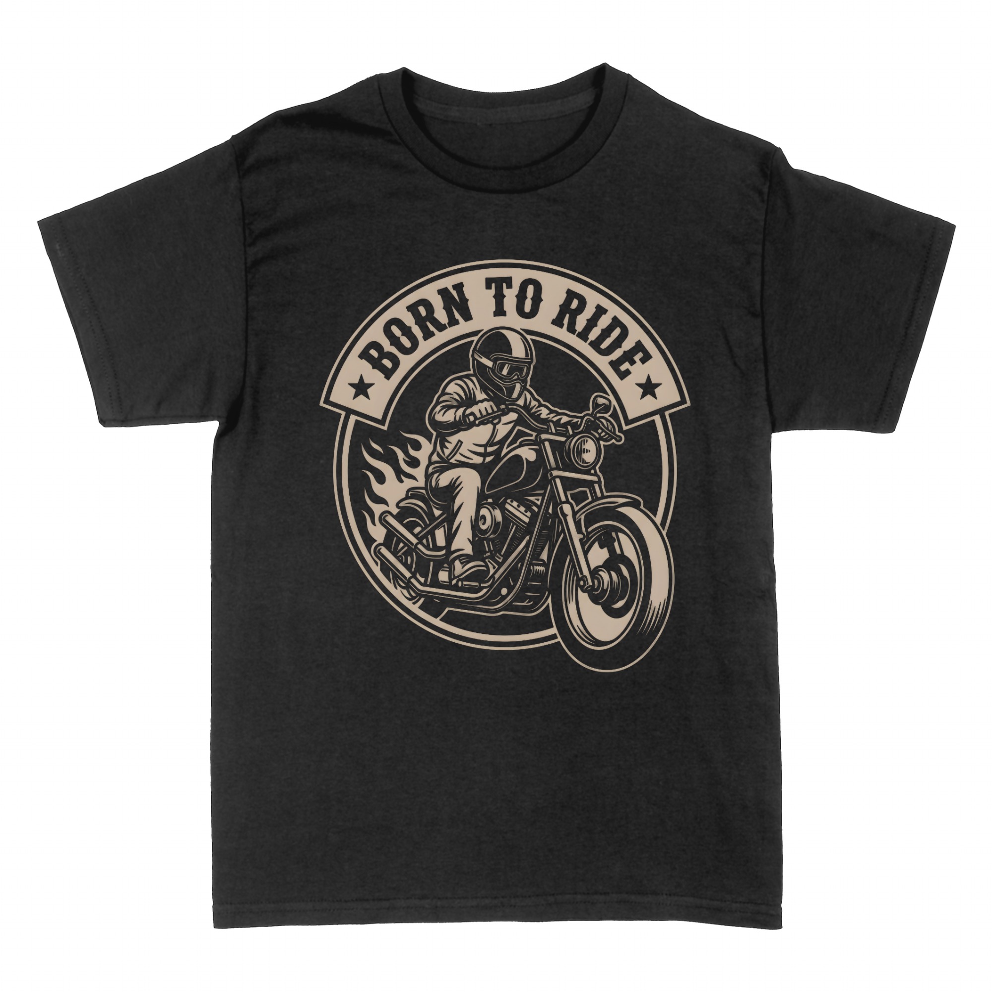 T-shirts: Born To Ride Biker Spruch Motorradfahrer