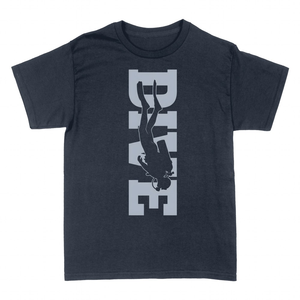 T-shirts: Taucher im Schriftzug 
