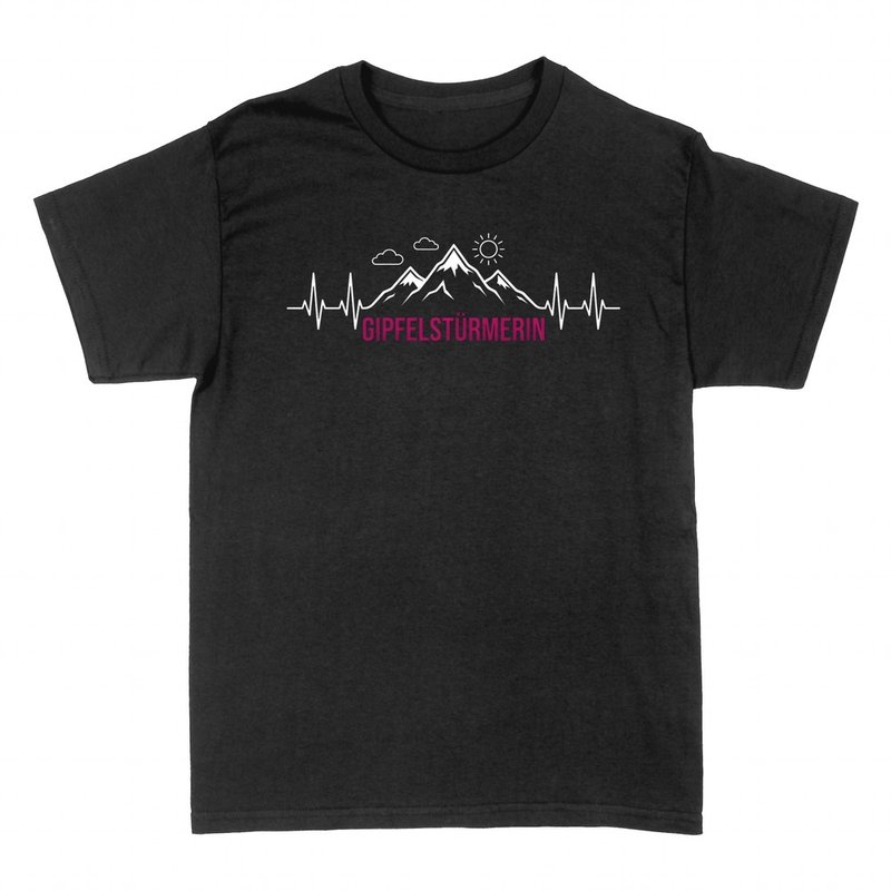 T-shirts: Gipfelst&uuml;rmerin Berge Herzschlag
