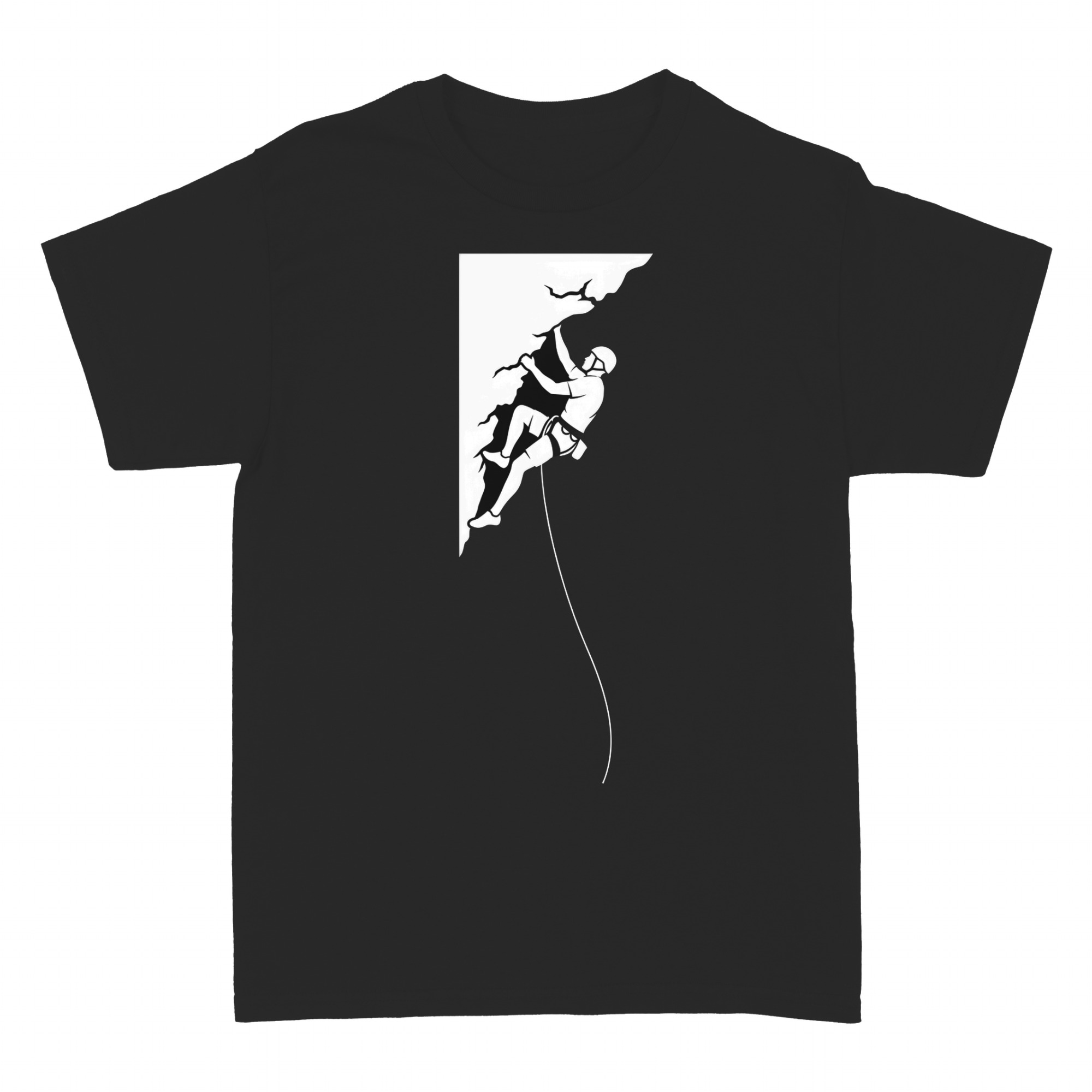 T-shirts: Klettern Bergsteiger Silhouette Berge