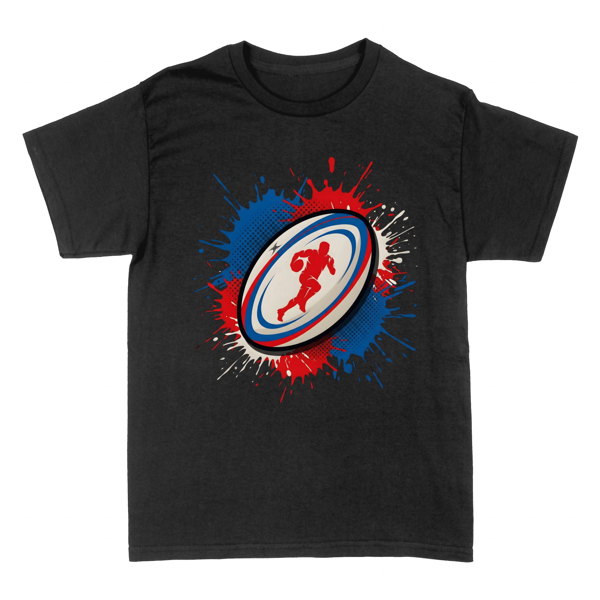 T-shirts: Rugby Leidenschaft Trikolore Design