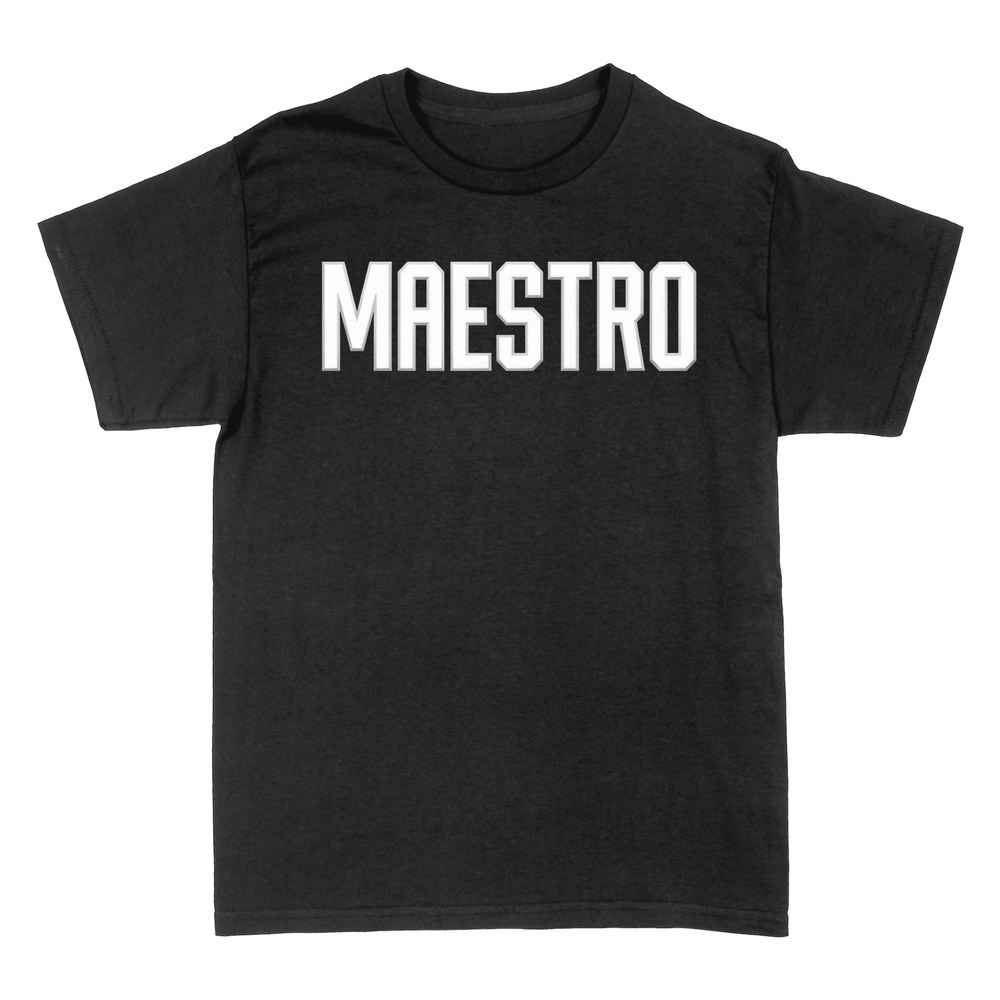 T-shirts: Maestro in Varsity-Schrift