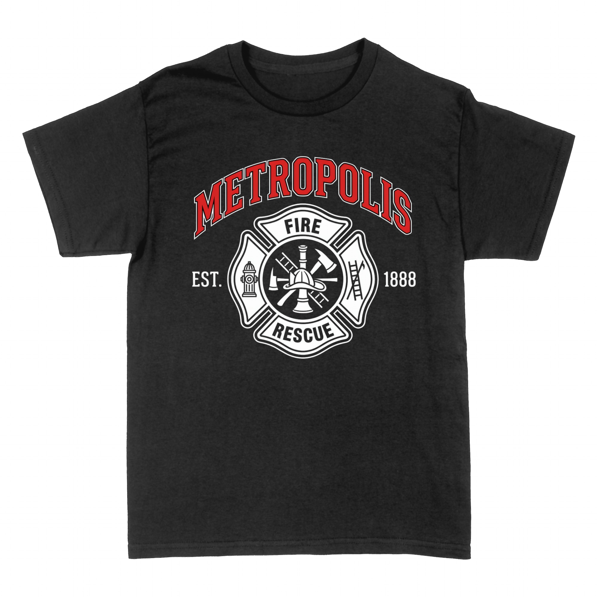 T-shirts: Feuerwehr Metropolis Emblem
