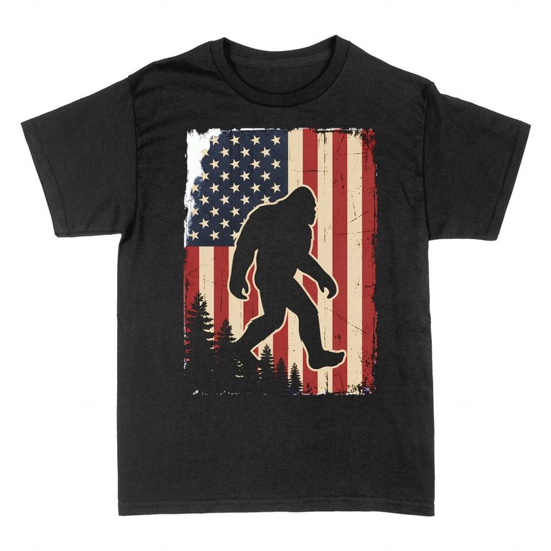 T-shirts: Bigfoot USA-Flagge