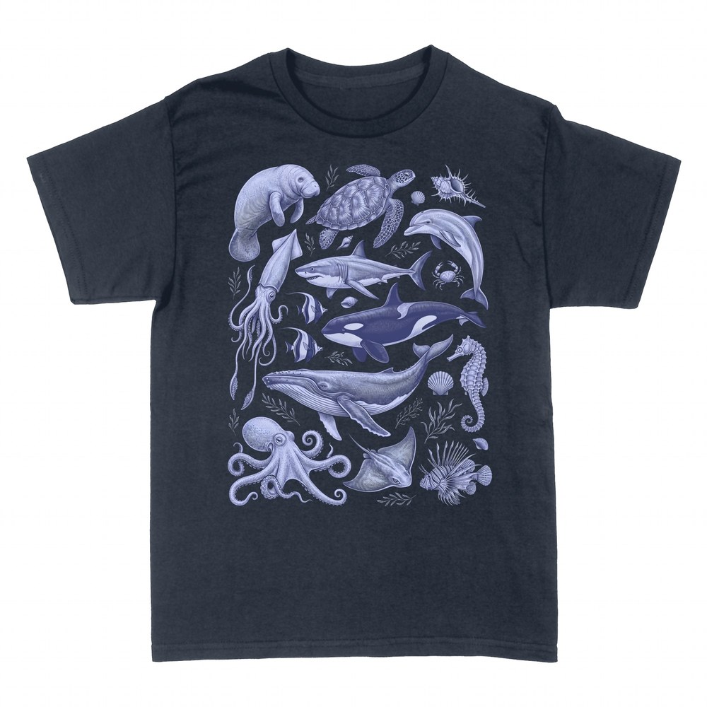 T-shirts: Vintage Meerestiere Kollektion