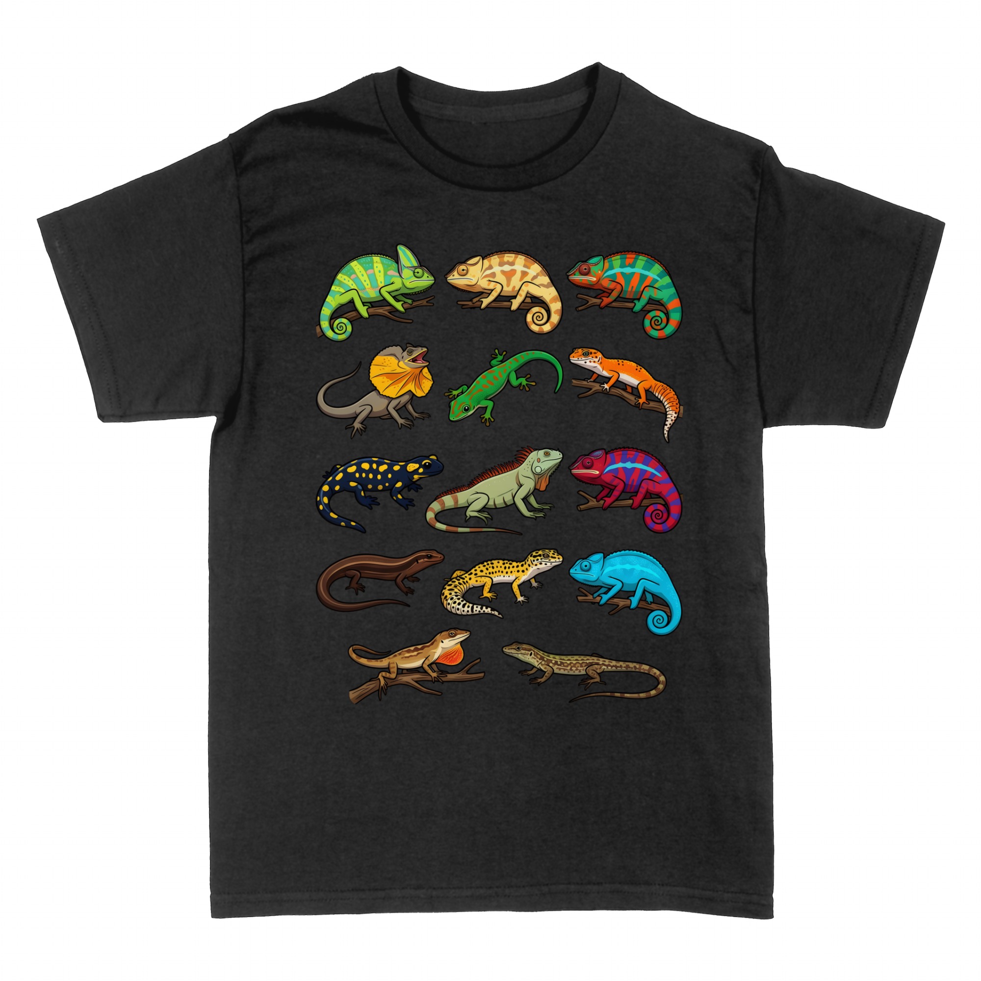 T-shirts: Bunte Reptilien Sammlung Herpetologie Tafel