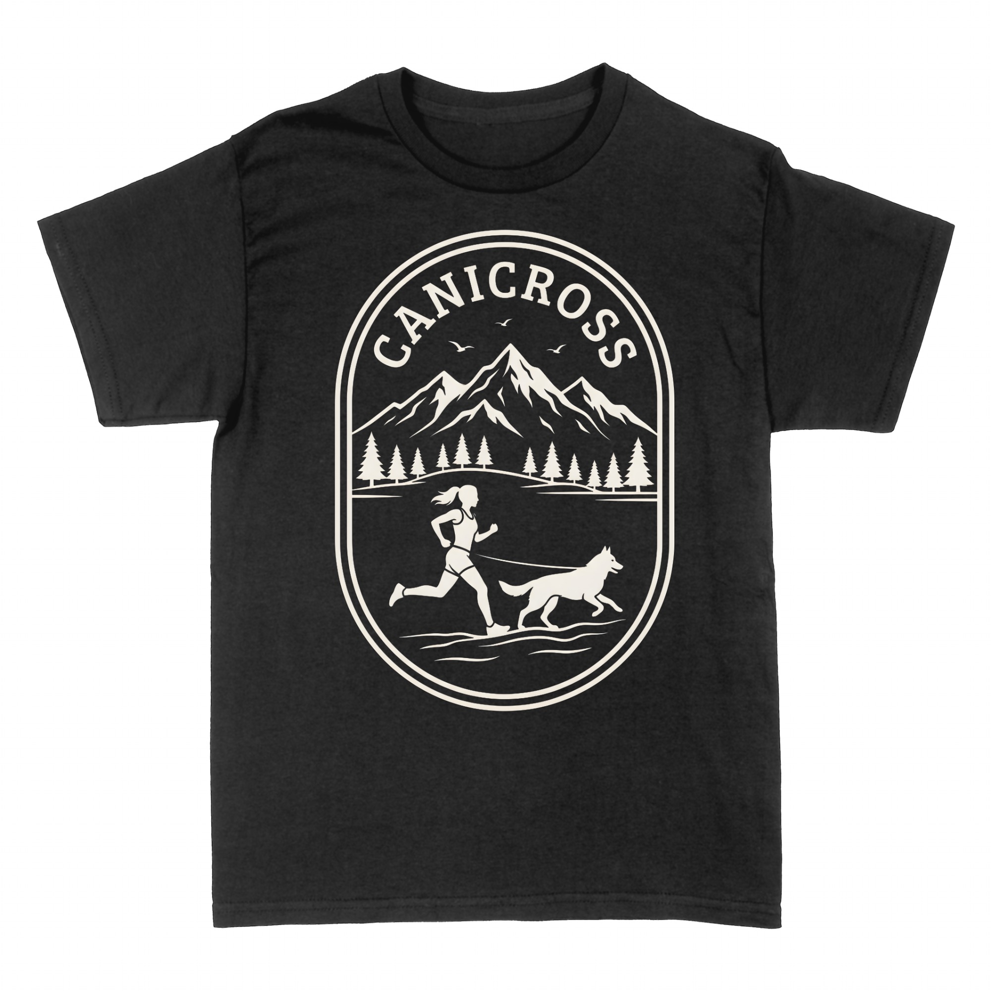 T-shirts: Canicross Trailrunning mit Hund T-Shirt