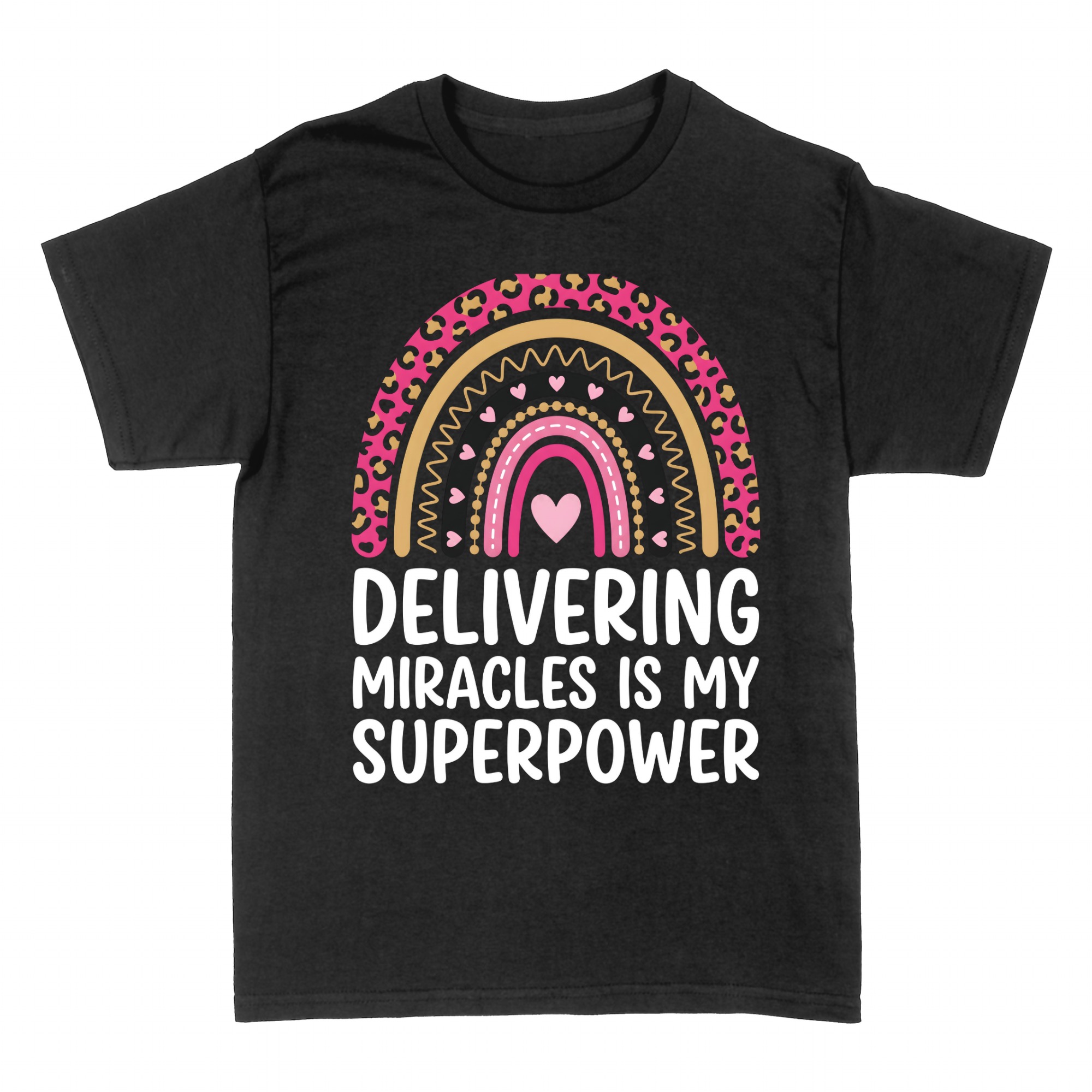 T-shirts: Hebamme Leben Boho Regenbogen