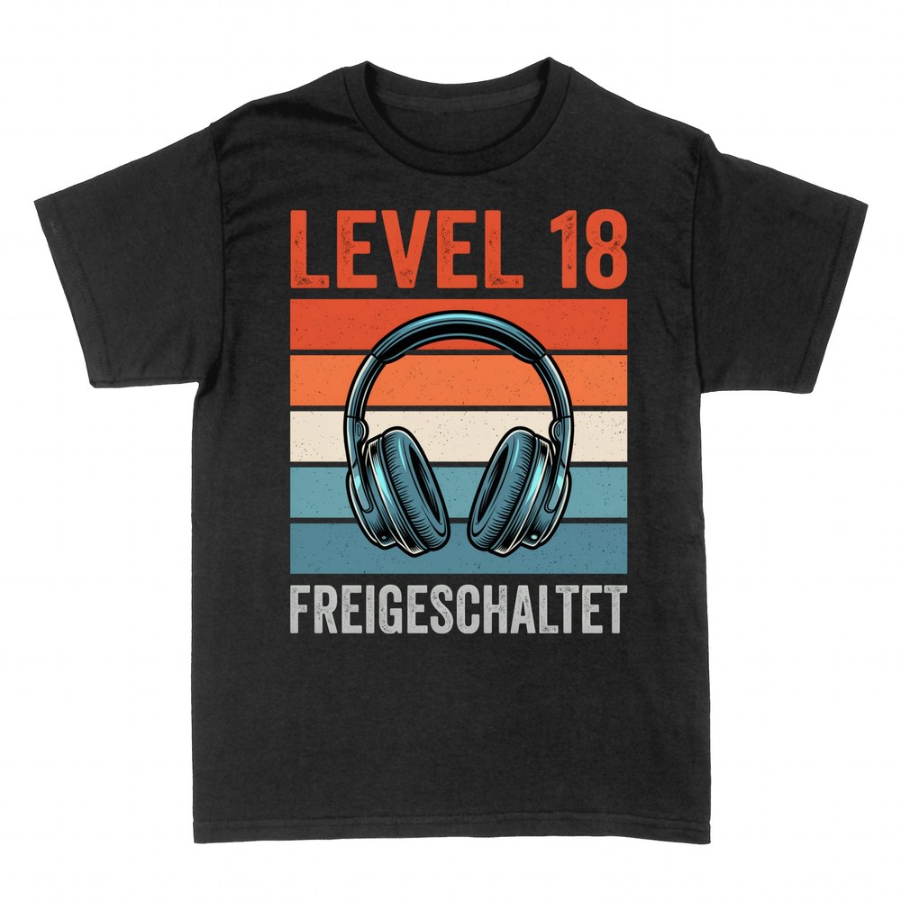 T-shirts: Level 18 freigeschaltet Gaming-Kopfh&ouml;rer