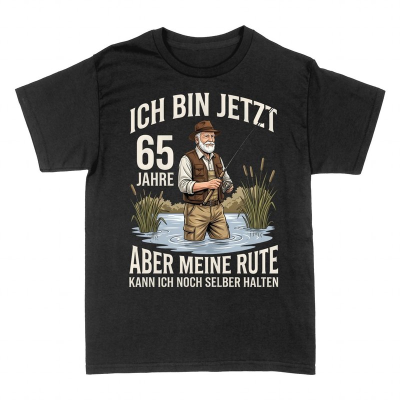 T-shirts: Angler-Spruch: Rute selber halten, 65