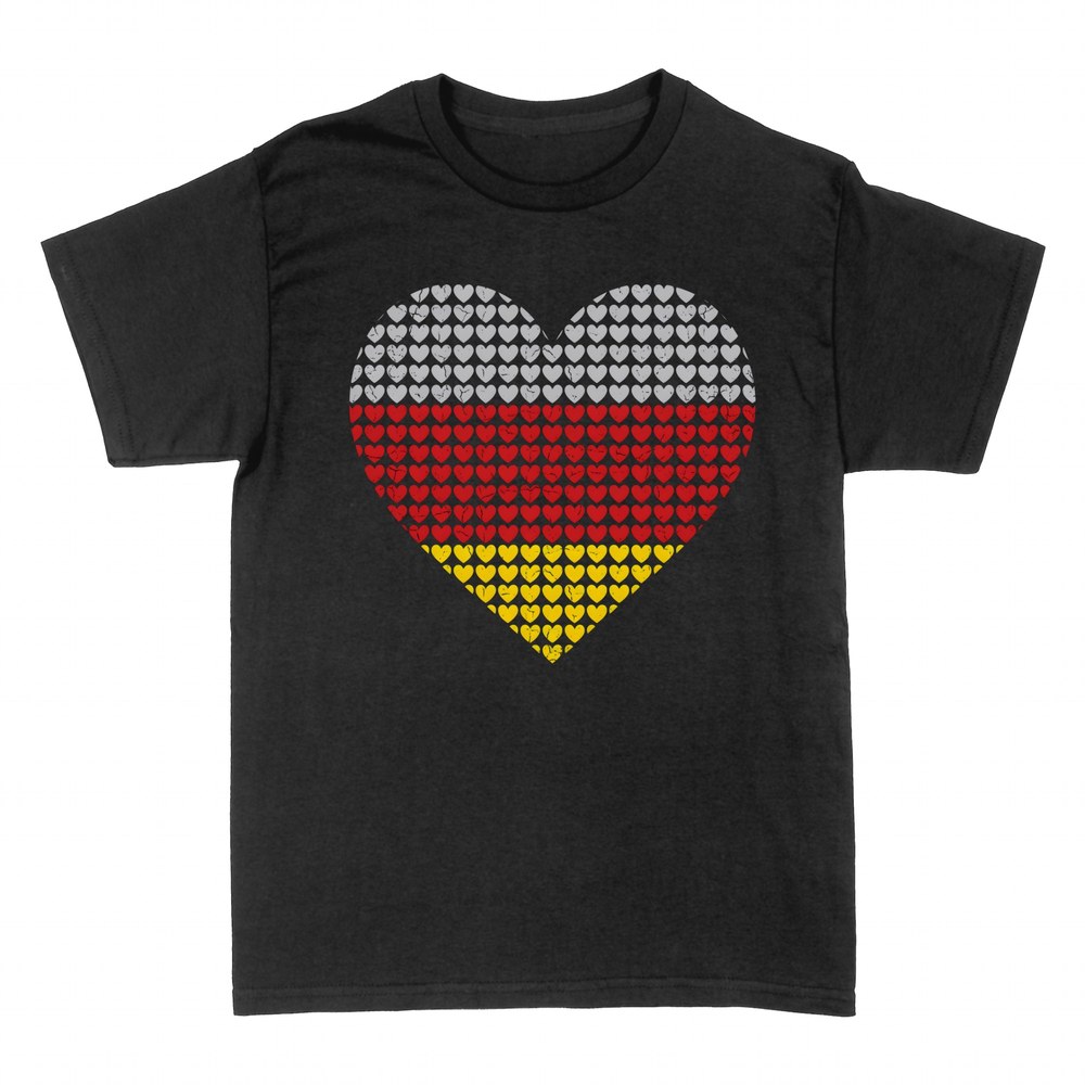 T-shirts: Deutschland-Flagge Herz