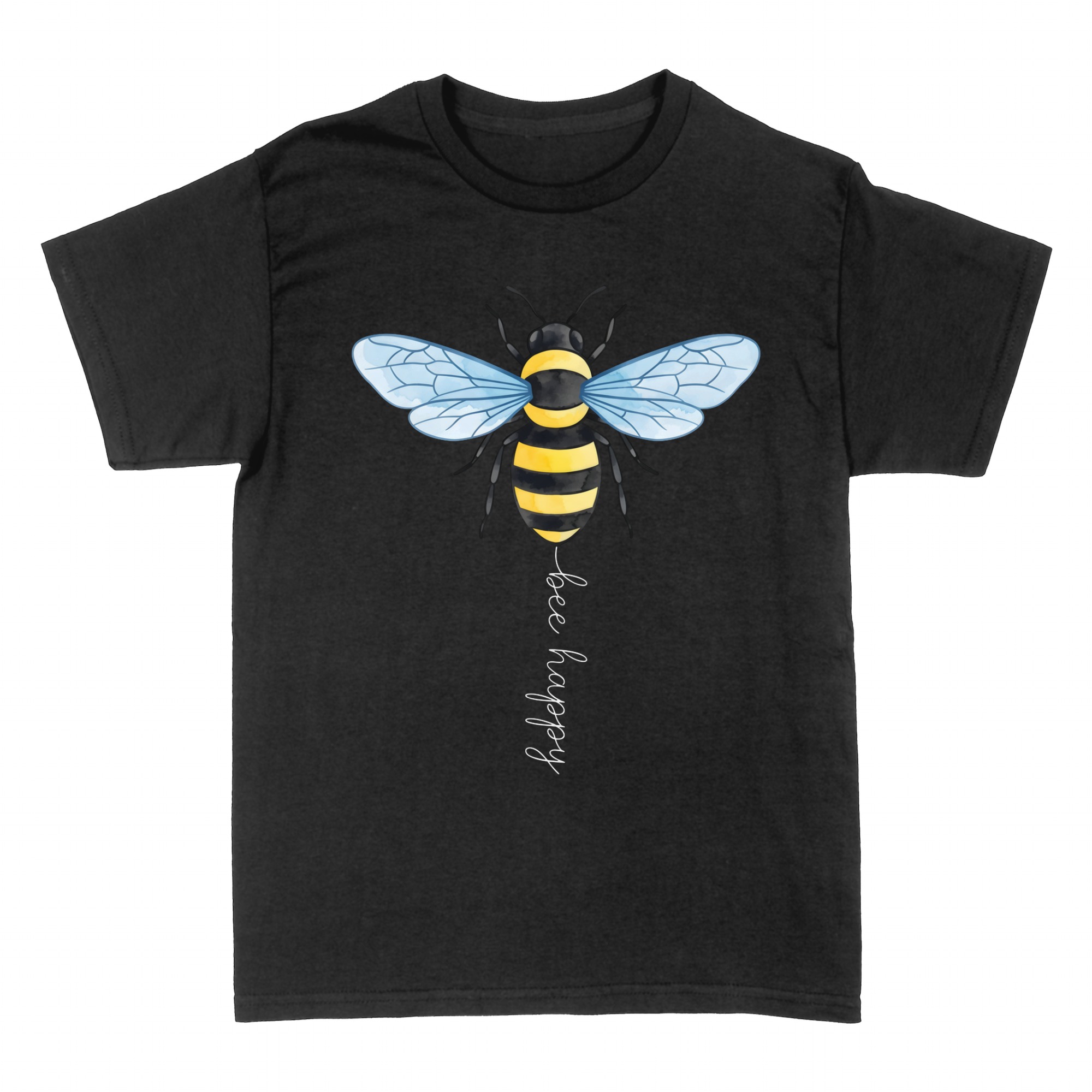 T-shirts: Aquarell-Biene bee happy