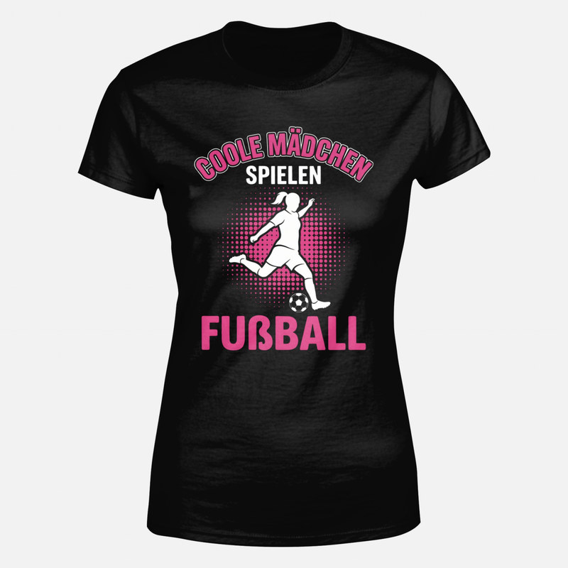 T-shirts: Coole M&auml;dchen spielen Fu&szlig;ball