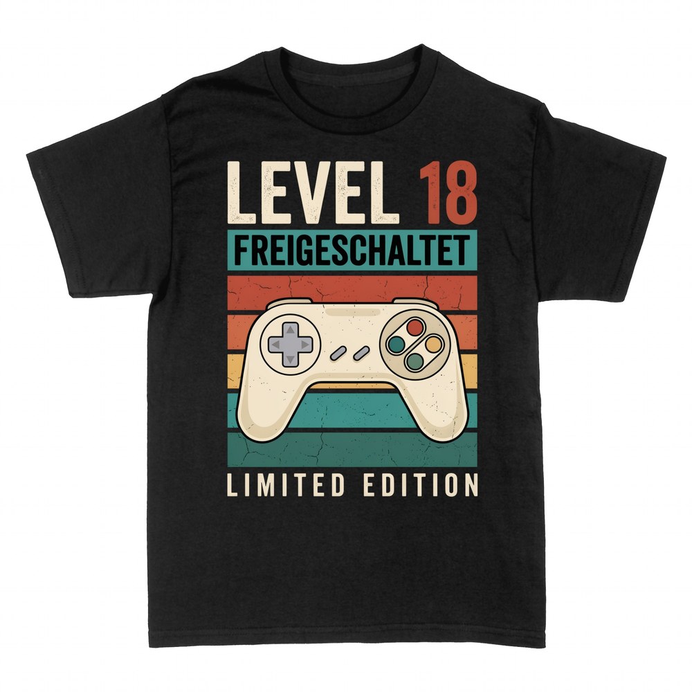 T-shirts: Level 18 freigeschaltet Retro-Gamer