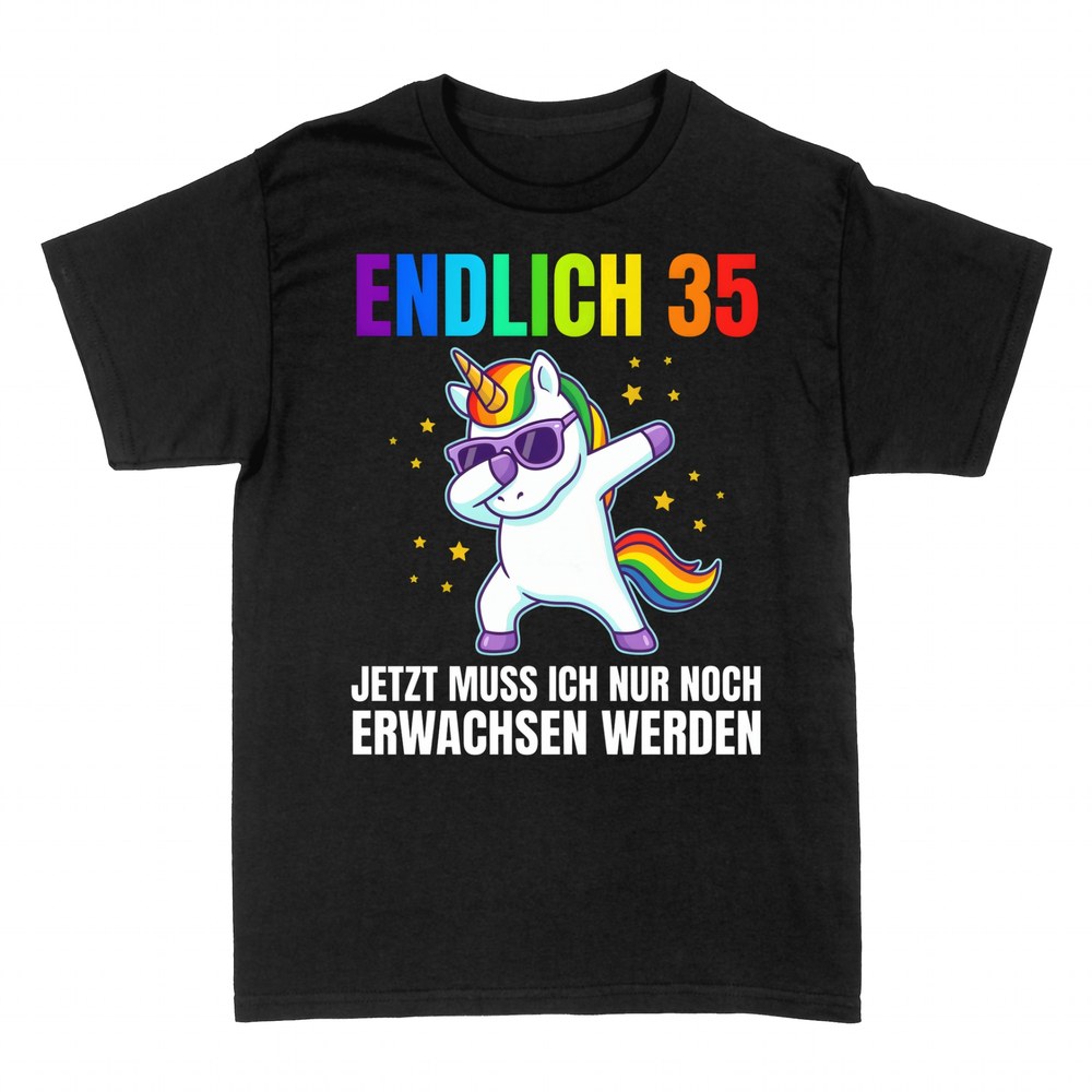 T-shirts: Endlich 35 dabbendes Einhorn