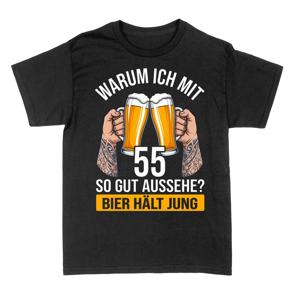T-shirts: Warum ich mit 55 so gut aussehe: Bier h&auml;lt jung