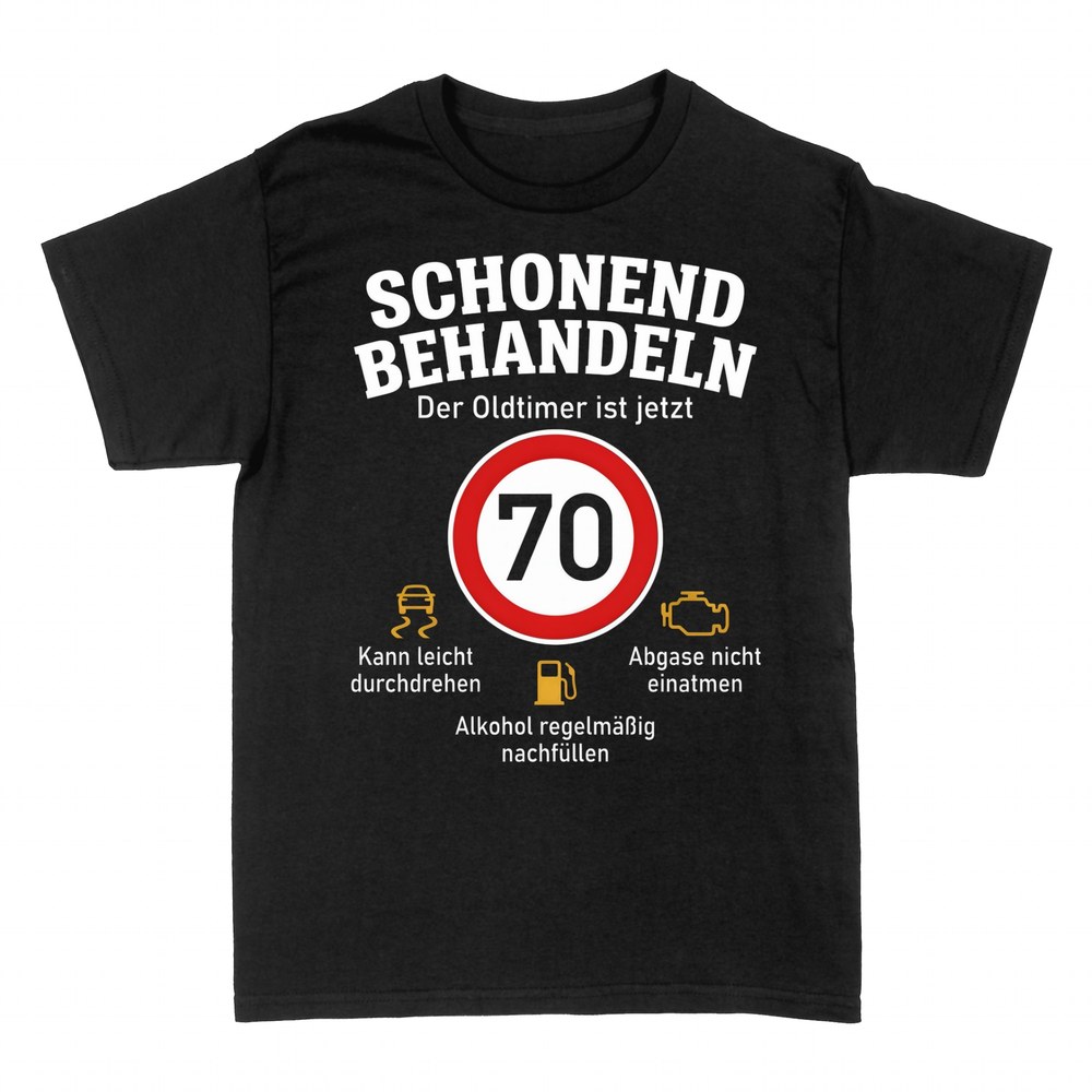 T-shirts: Schonend behandeln Oldtimer 70