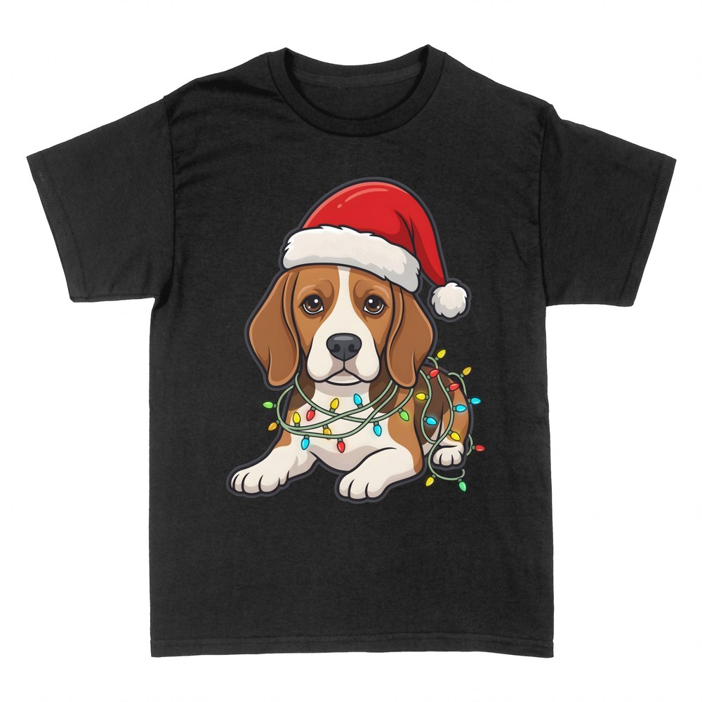 T-shirts: Weihnachts-Beagle mit Weihnachtsm&uuml;tze