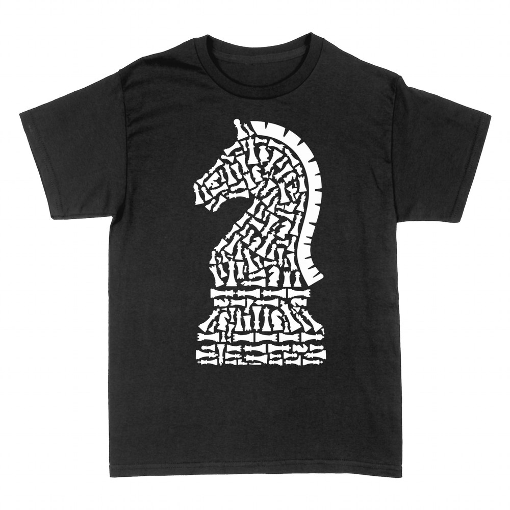 T-shirts: Schachfigur Springer aus Figuren