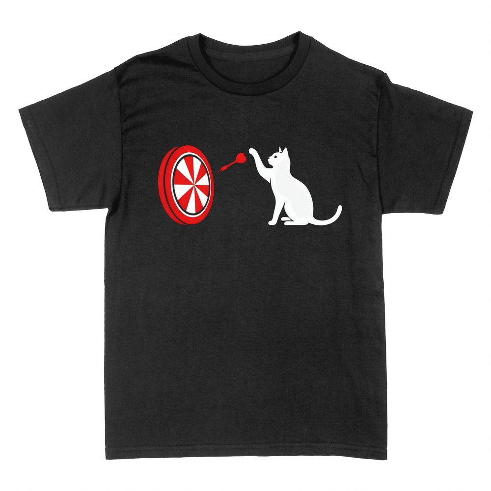T-shirts: Katze f&auml;ngt Dartpfeil