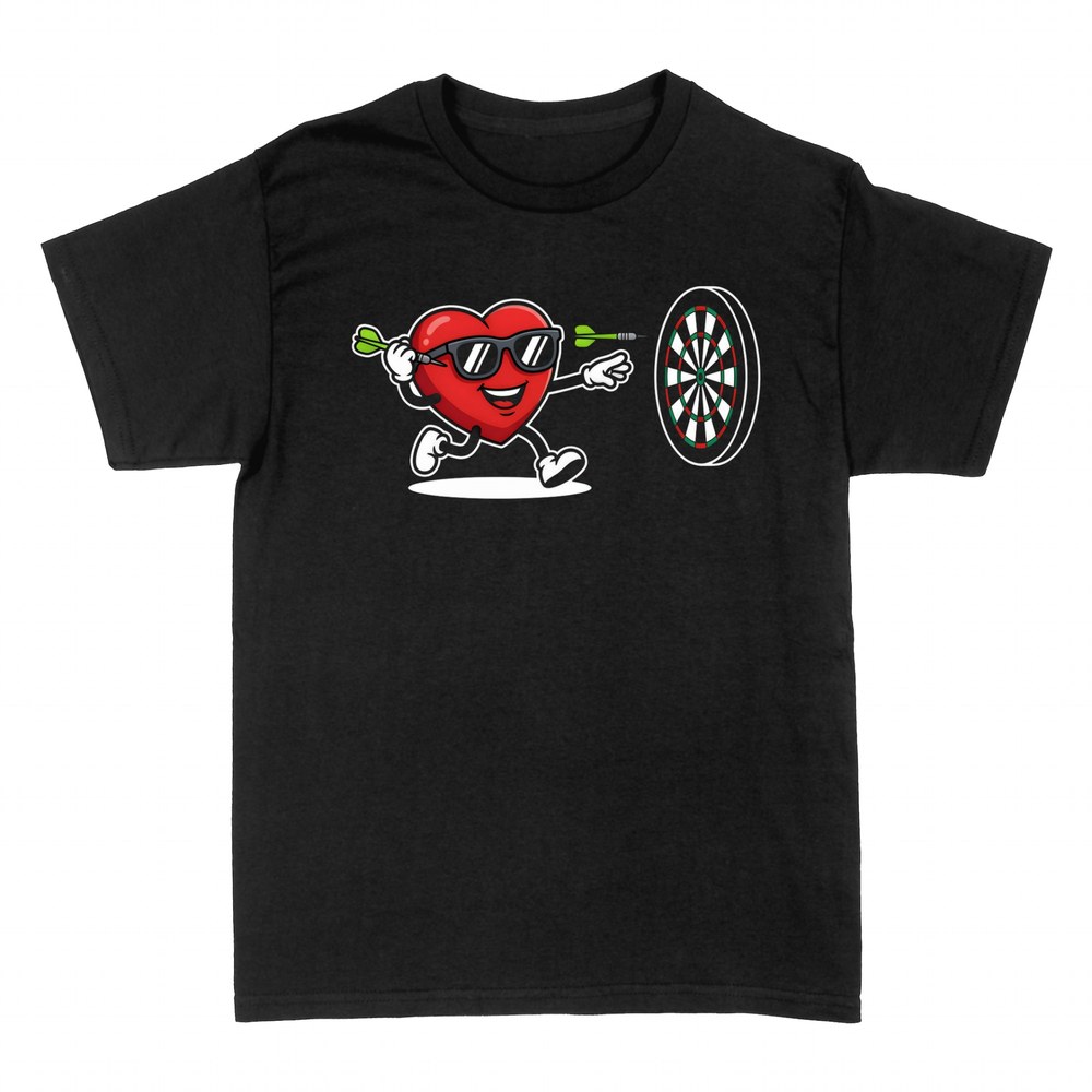 T-shirts: Cooles Herz beim Dartspielen