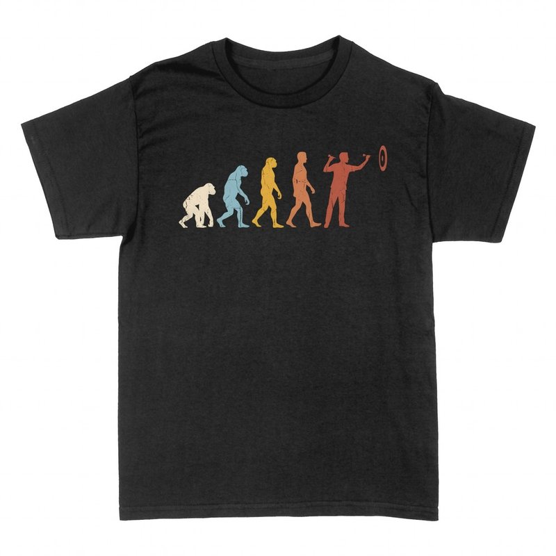 T-shirts: Evolution des Dartspielers